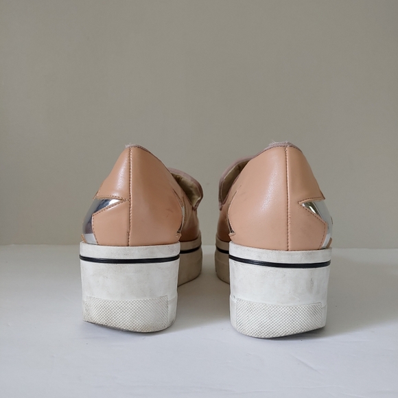 Stella McCartney Star Binx Slip-on Loafers Platform Sneakers Sz 36 US 6 Peach - Picture 9 of 16
